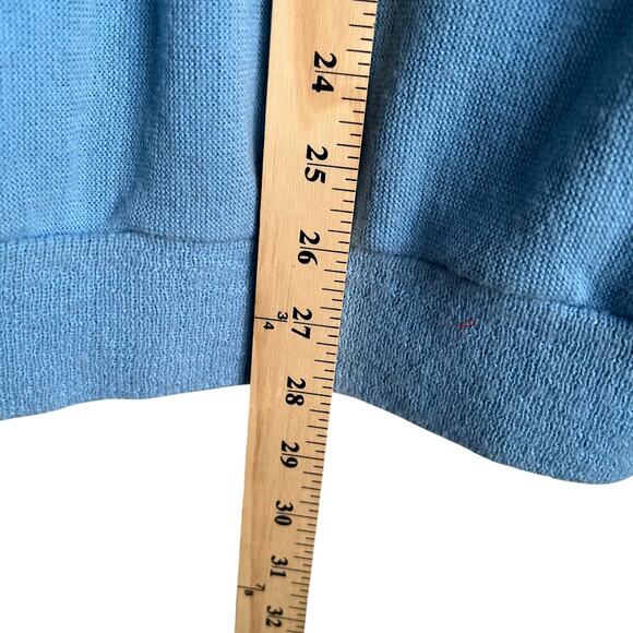 Vintage 50’s-60’s Sears Baby Blue Wool Cardigan Sweater Size Large 21x28 - Picture 9 of 9